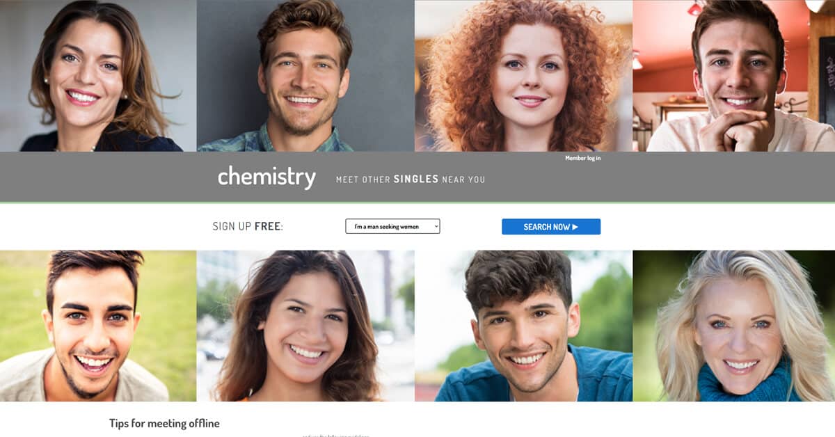 chemistry dating site login