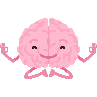 brain meditating emoji