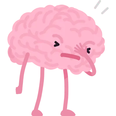 brain upset emoji