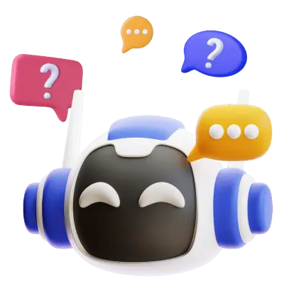 3D Chat AI Bot Icon