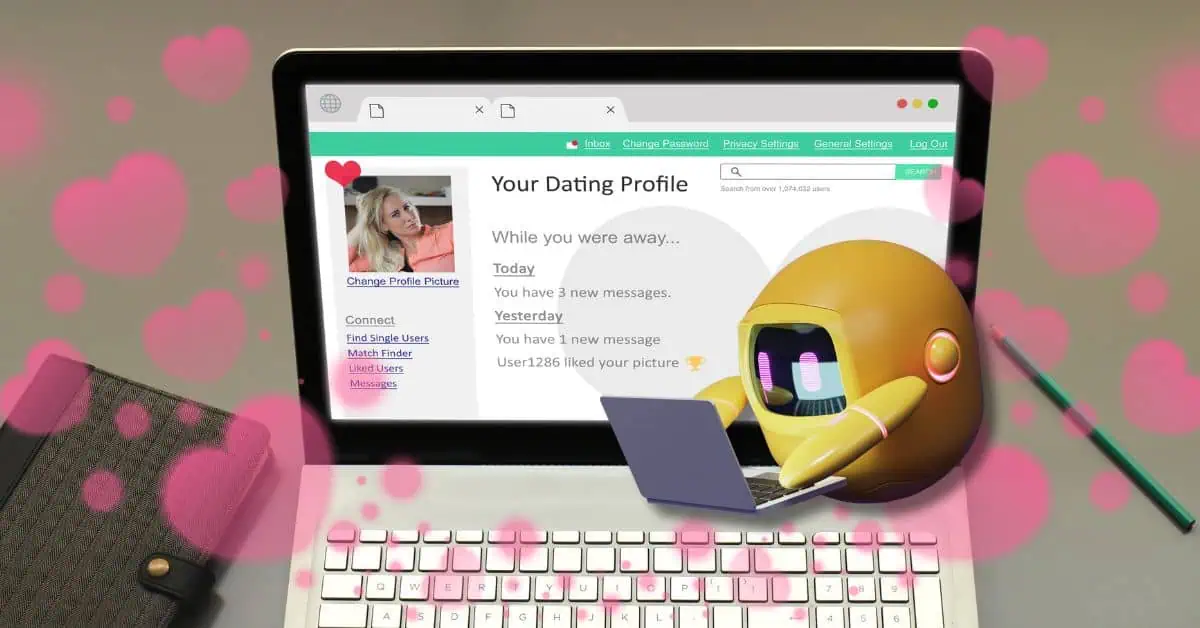 Dating Profile Laptop - AI Bot Using Laptop