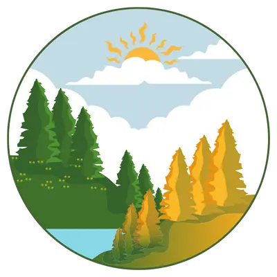 Beautiful Mountain Scenery Icon