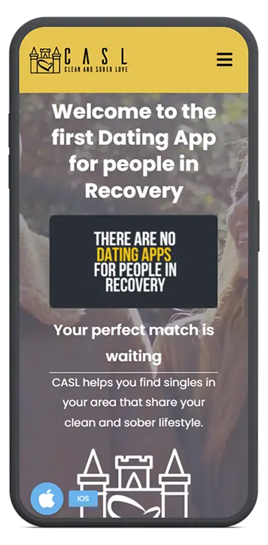 Clean and Sober Love (CASL) Mobile Screenshot