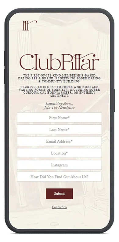 Club Pillar Mobile Screenshot