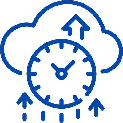 clock with cloud