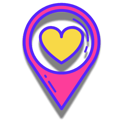 heart in location icon