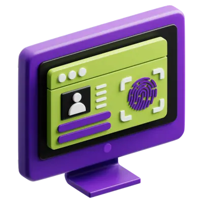 Biometric Security Profile Icon