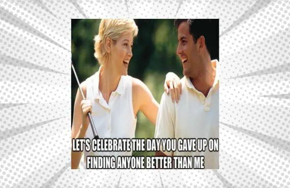 golf anniversary meme