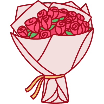 bouquet of roses for your holiday plus-one 