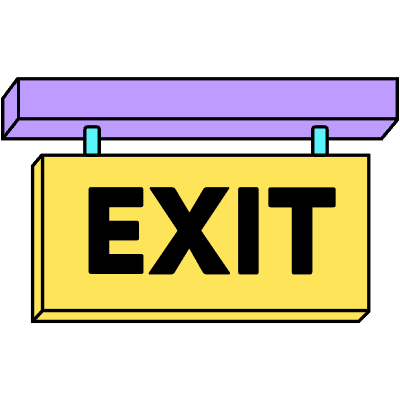 Exit sign