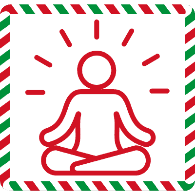 meditation christmas icon