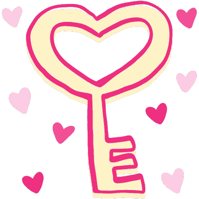 heart shaped key