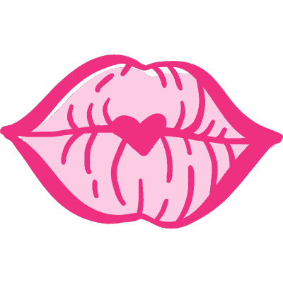 lips with heart